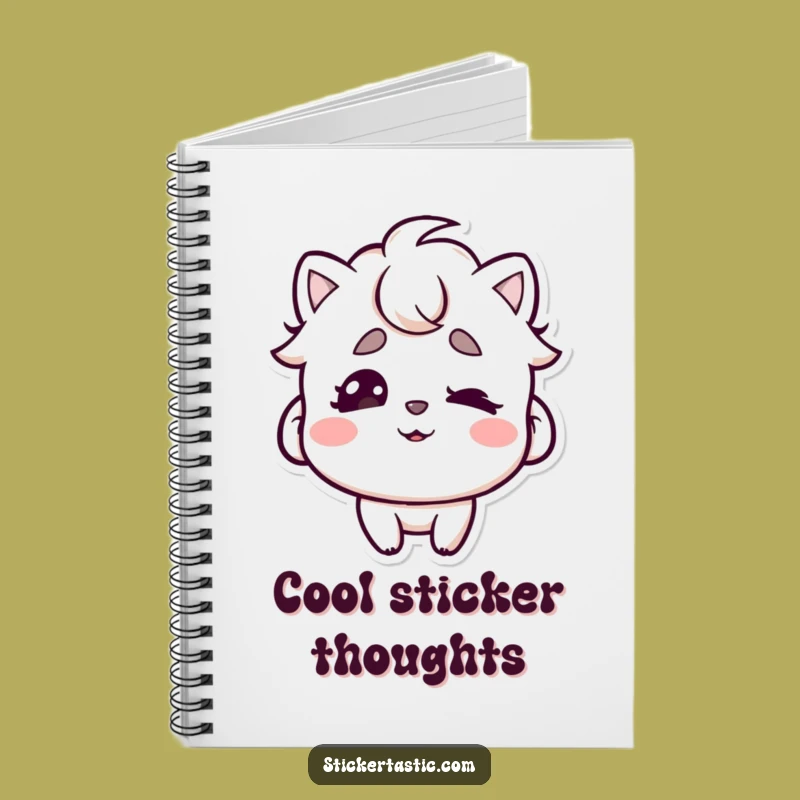 Funny Cool Sticker Eyebrow Wiggle Notebook - Jot Down Ideas with Fun