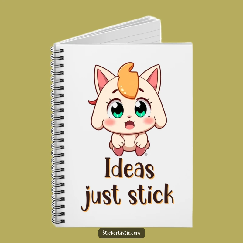 Funny Amazed Sticker Notebook: Jot Down Thoughts with Delight