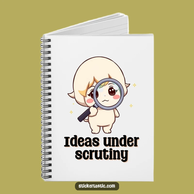 Funny Curious Character Notebook: Sparkle Journal, Perfect Gift for Investigators