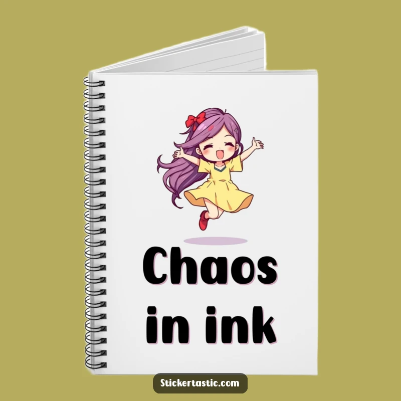 Funny Dancing Character Notebook: Vibrant Color Journal - Creative Gift!