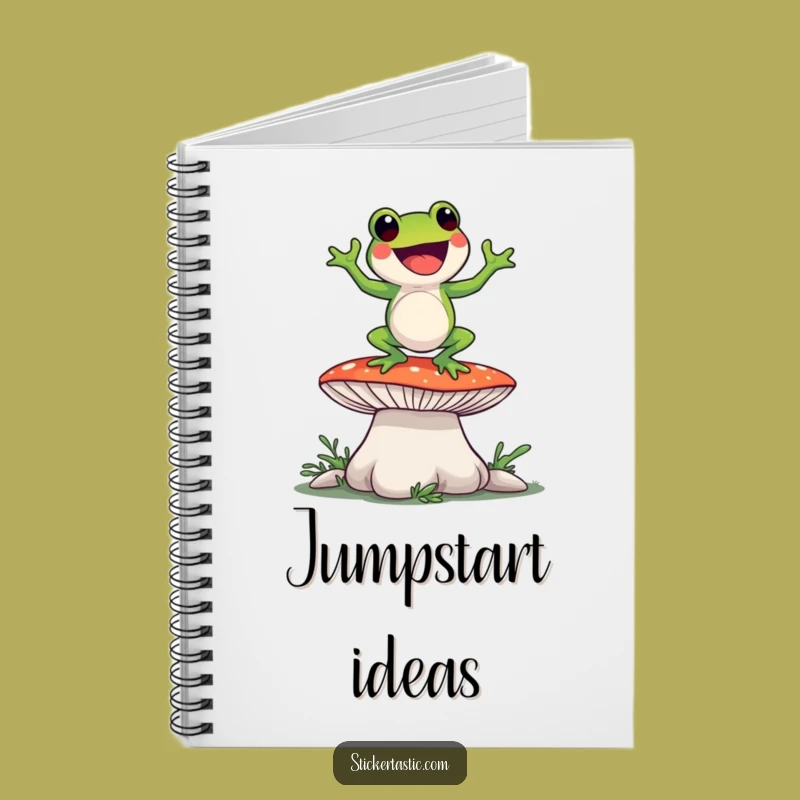 Funny Frog Dance Notebook - Silly Mushroom Groover Journal Gift