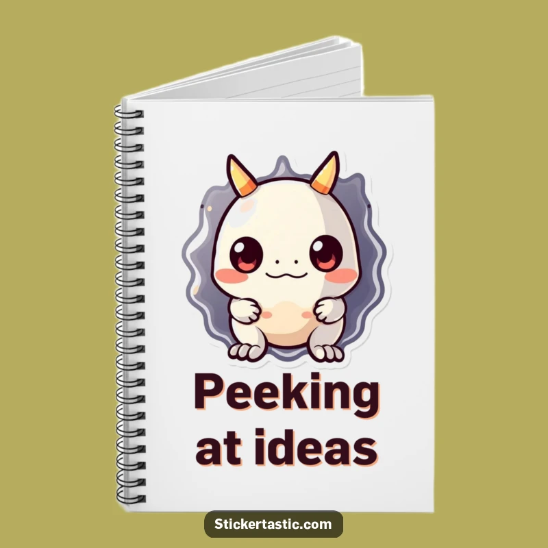 Funny Monster Sticker Notebook: Cute Monster Journal, Perfect Funny Gift for Writers & Dreamers