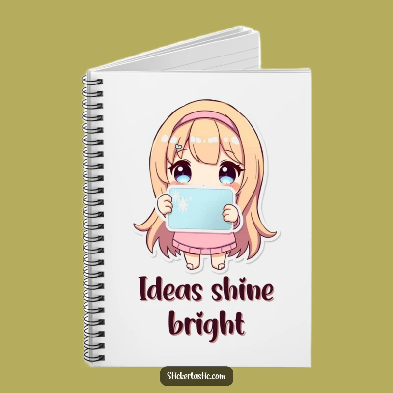 Funny Sparkle Sticker Notebook: Jot Down Ideas with Cute Character Flair