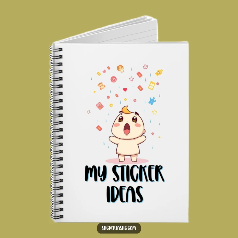 Funny Sticker Shower Notebook: Hilarious Surprise Journal, Perfect Funny Gift for Collectors