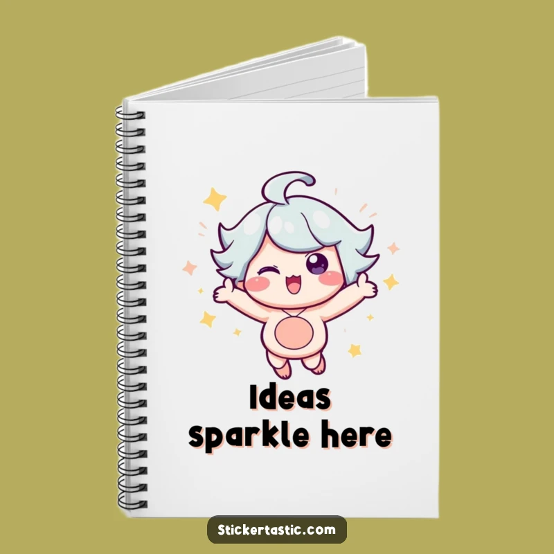 Funny Sparkle Character Notebook: Capture Your Ideas, Perfect Funny Gift for Creative Minds