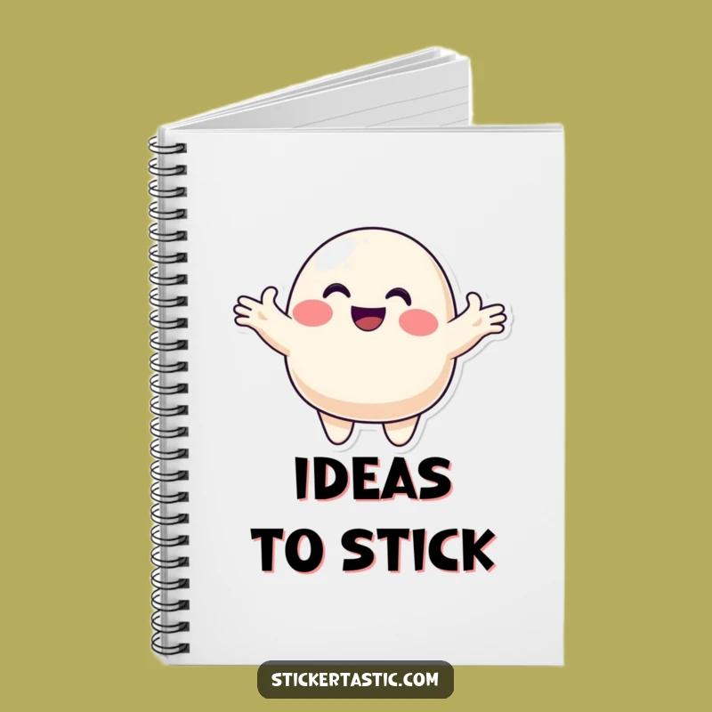 Funny Blob Sticker Notebook: Smiling Character Journal, Hilarious Gift!