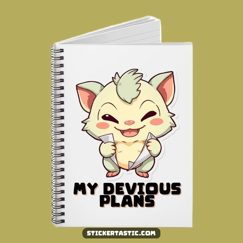 Funny Sticker Peeling Creature Notebook - Jot Down Prank Ideas