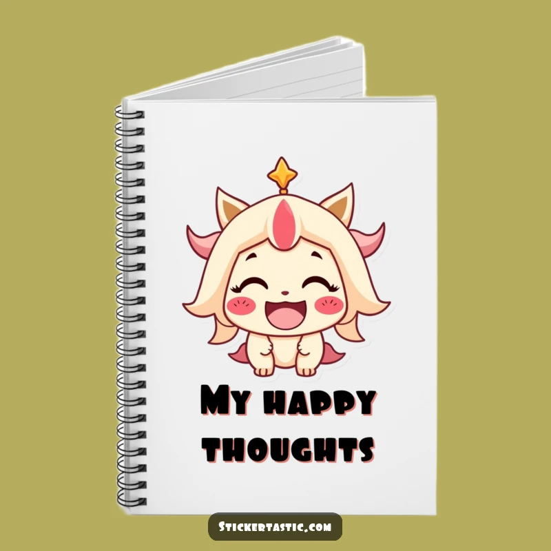 Funny Smiling Character Notebook: Jot Down Ideas with a Smile!