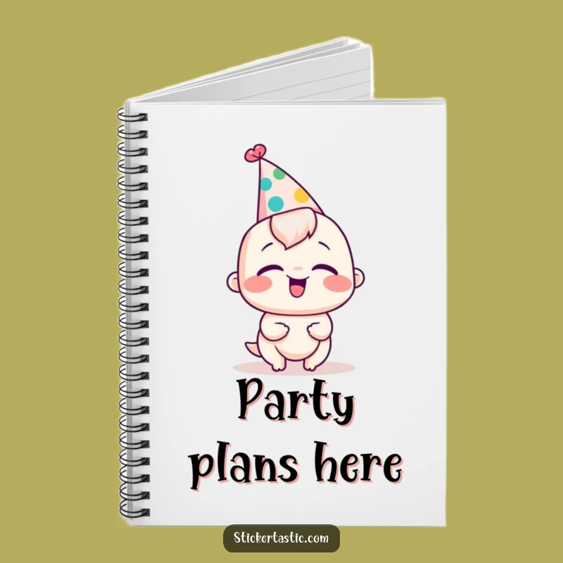 Funny Party Hat Notebook: Giggling Character Journal, Perfect Gift for Fun