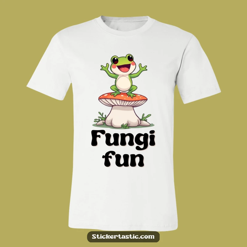 Funny Frog Dance T-Shirt - Silly Mushroom Groover Tee Gift Idea