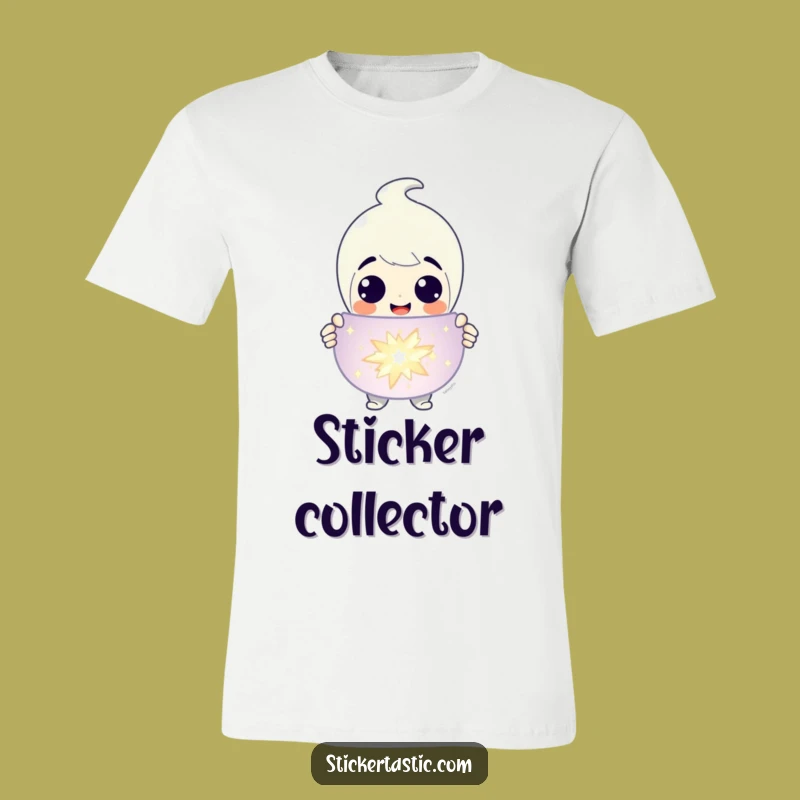 Funny Sticker Presenter T-Shirt: Sparkle & Shine Design, Ideal Funny Gift for Enthusiasts