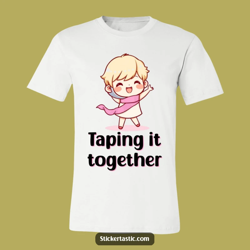 Funny Tape Dance T-Shirt: Joyful Movement Design, Ideal Funny Gift for Happy Souls