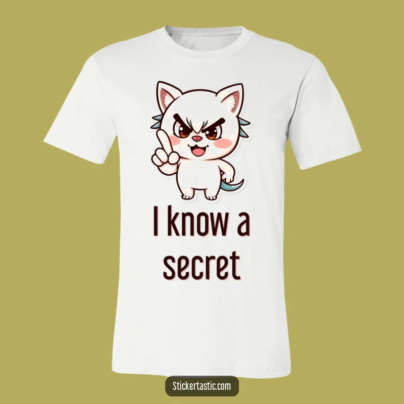 Mischievous Wink T-Shirt - Funny Playful Character Tee