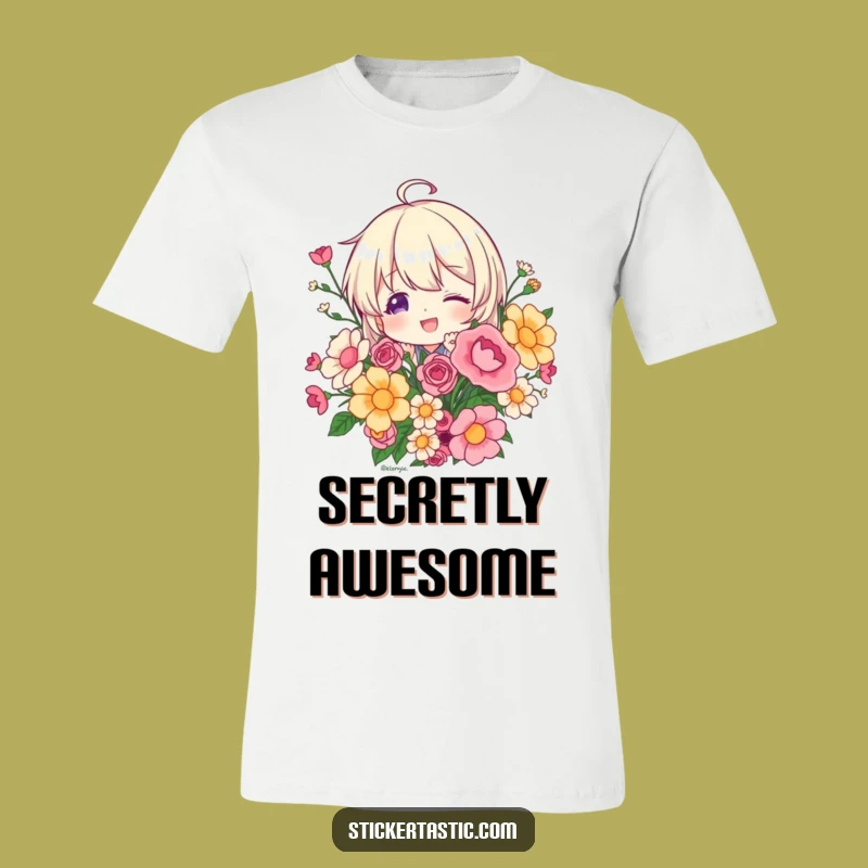 Funny Peeking Sticker T-Shirt: Wear Your Playful Curiosity