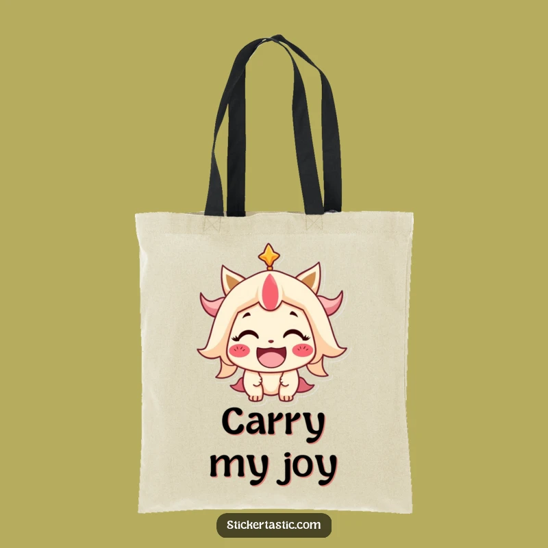 Funny Smiling Character Tote Bag: Carry Your Smile Everywhere with Style!
