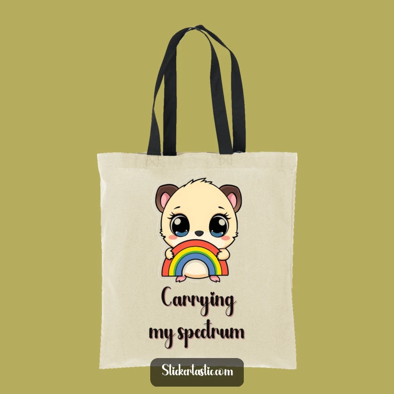 Funny Wide-Eyed Creature Tote Bag: Carry Joy with Whimsical Style
