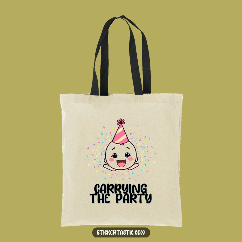 Funny Confetti Explosion Tote Bag - Carry Your Party Everywhere You Go