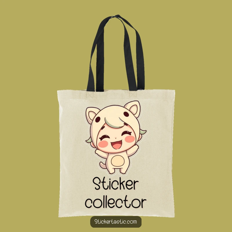 Funny Sticker Character Tote Bag: Cheerful Accessory, Great Gift