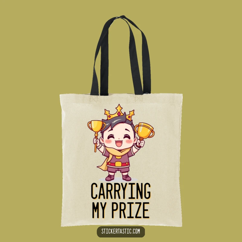 Funny Trophy Winner Tote Bag - Carry Your Victories in Style