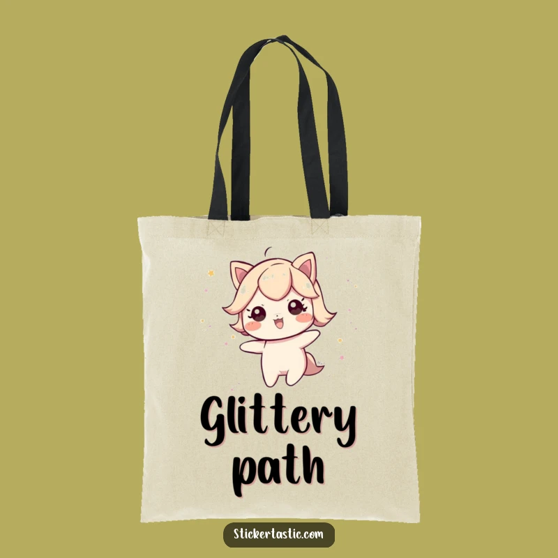 Funny Glitter Trail Tote Bag: Carry Your Magic, Perfect Funny Gift for Everyday Adventures