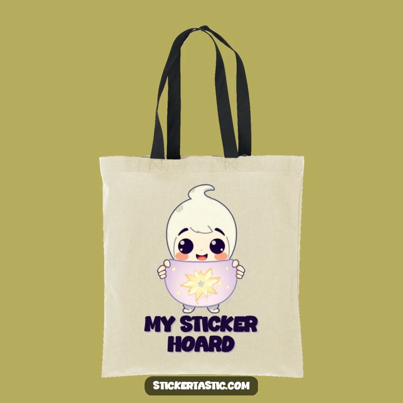 Funny Sticker Presenter Tote Bag: Carry Your Treasures, Perfect Funny Gift for Collectors